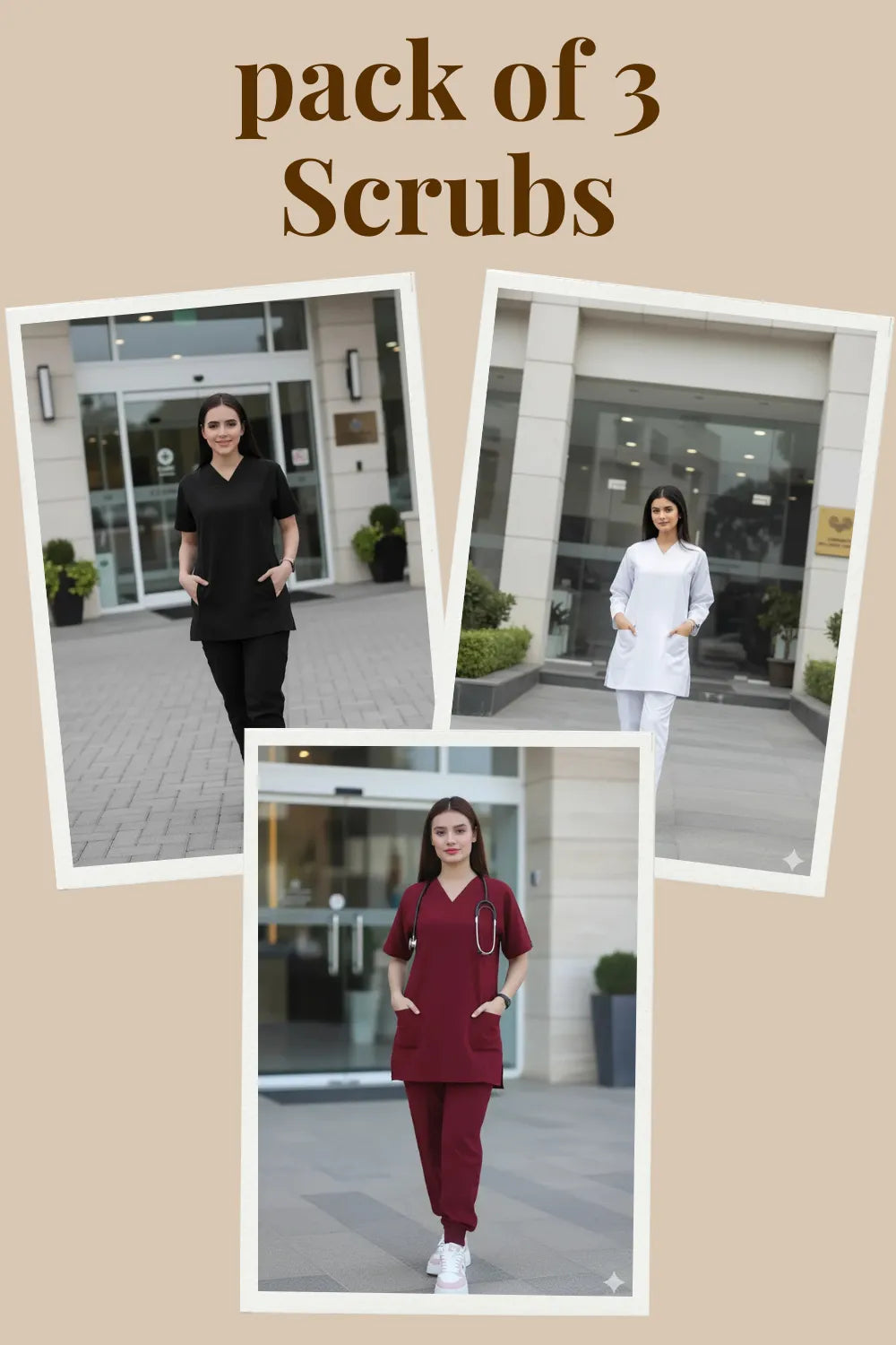 Pack of 3 – CoreComfort Scrubs