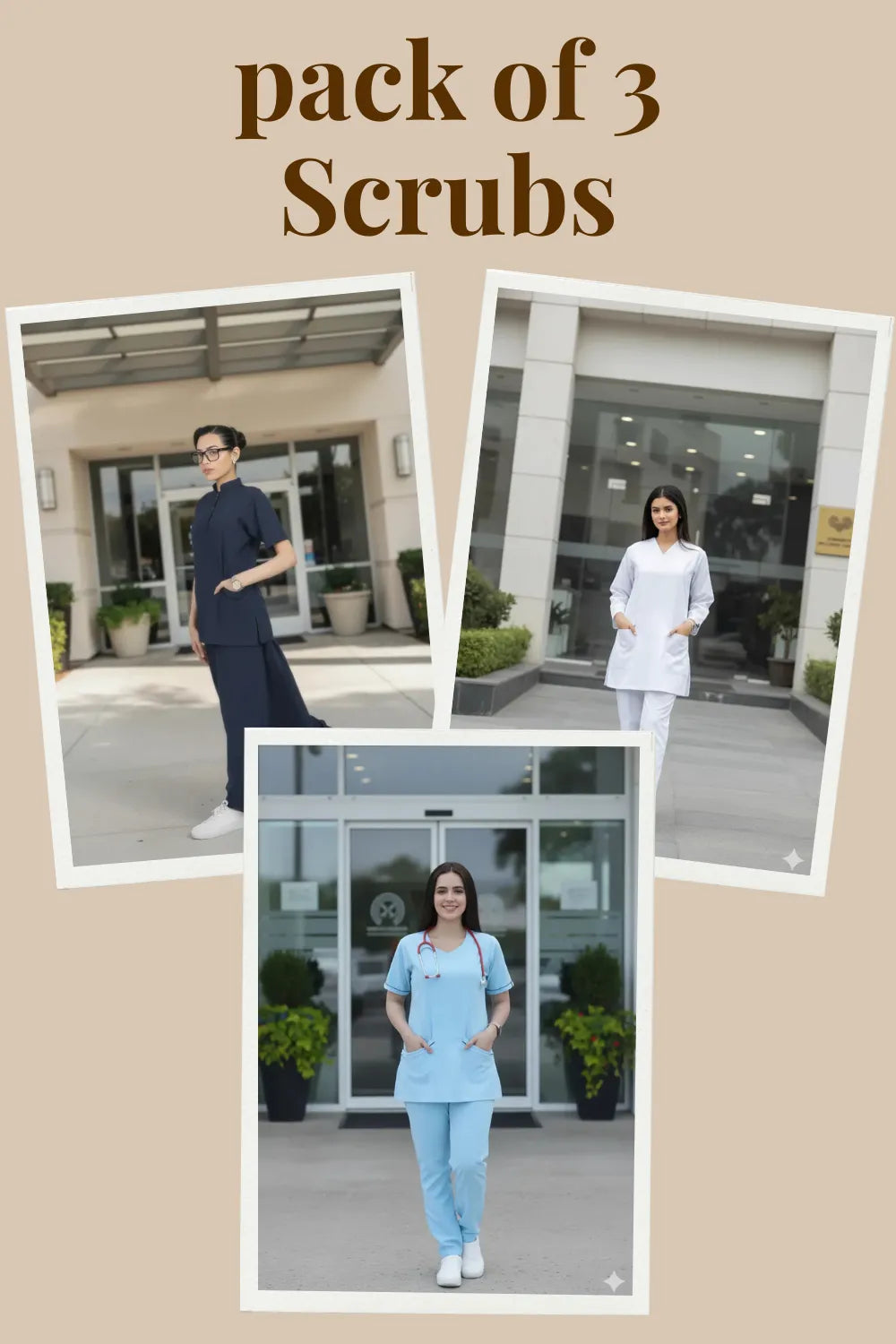 Pack of 3 – MedPure Scrubs