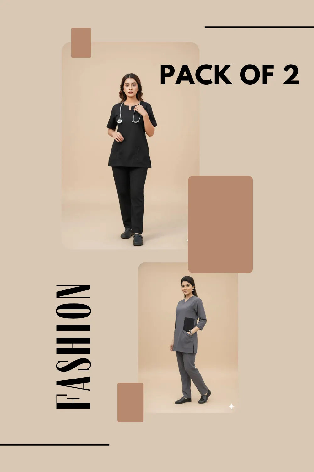 Pack of 2 – DualCare Cotton Scrub