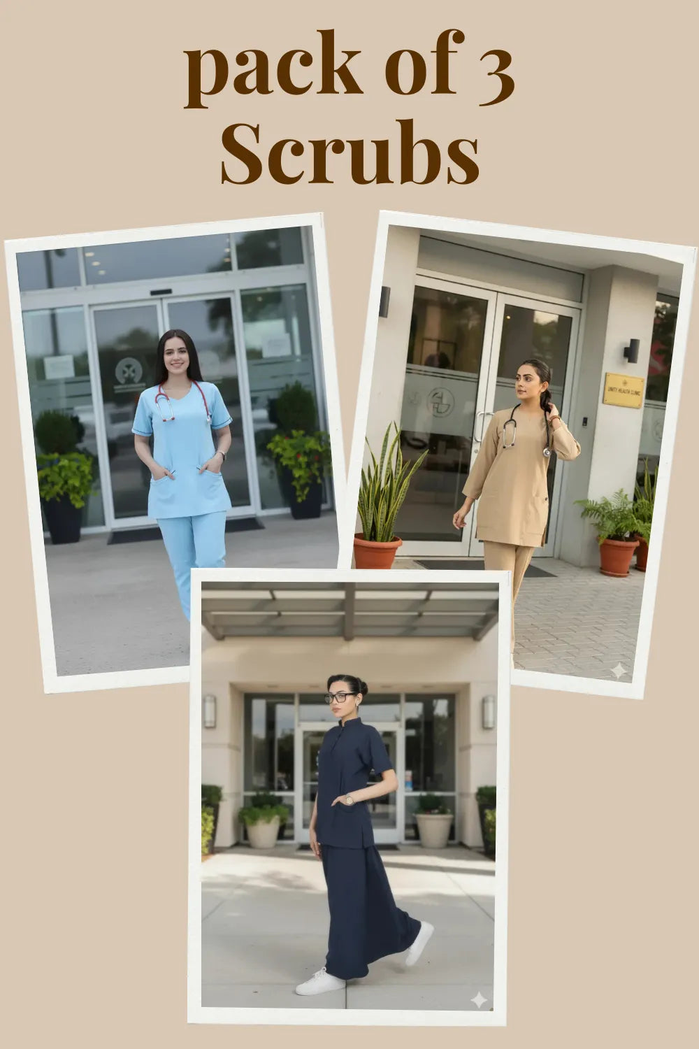 Pack of 3 – MedPure Scrubs