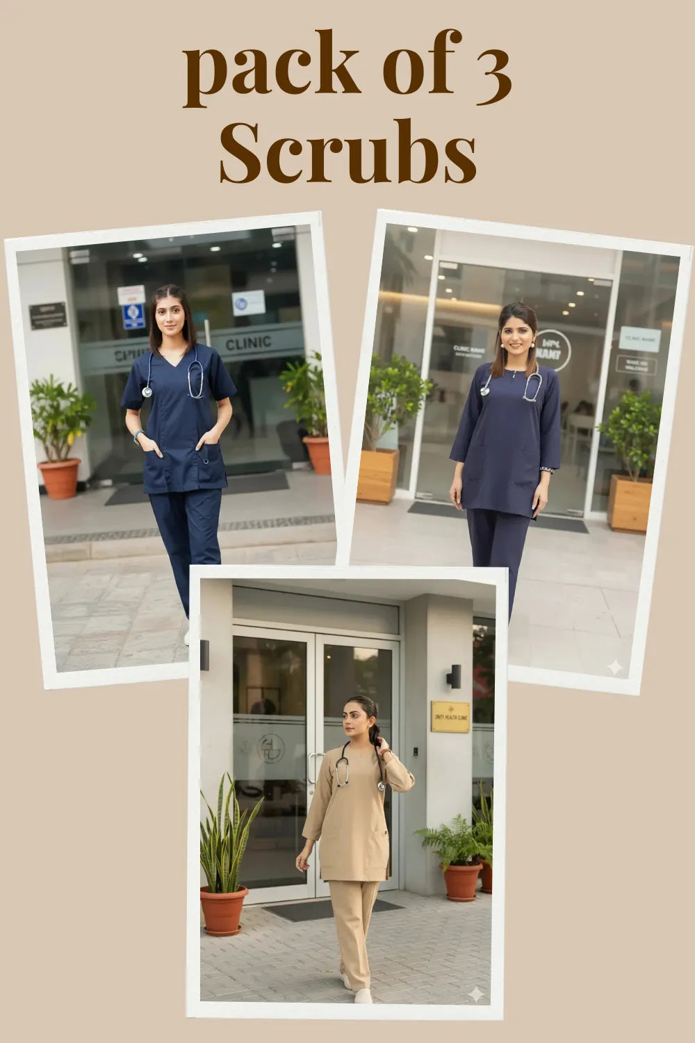 Pack of 3 – HealWear Scrubs