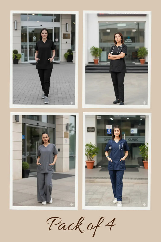 Pack of 4 – Med Blend Scrubs