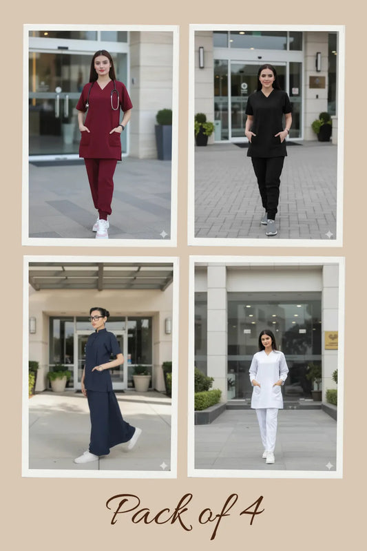 Pack of 4 – Care Comfort Scrubs